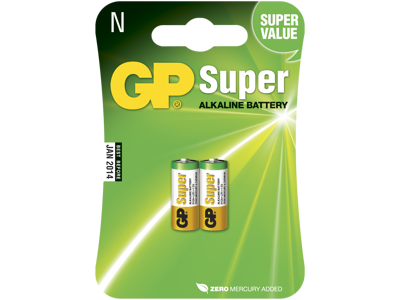 GP Batteri Super Alkaline 910A/LR1 1,5V, 2 stk