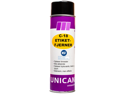 Unican C-18 etiketfjerner 500ml