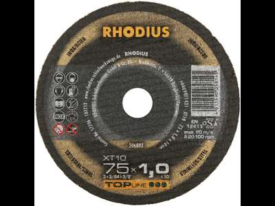 RHODIUS SKÆRESK. XT10 75x1,0x10 METAL