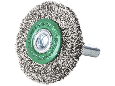 Skivebørste 6mm rustfri stål
