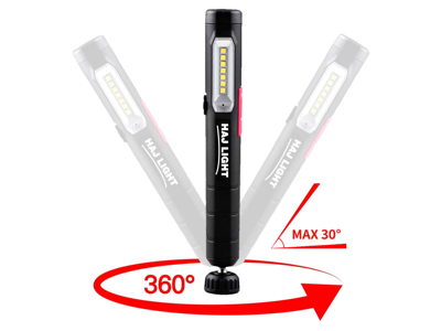 Haj-light genopladelig Pen-light 220+80 Lumen