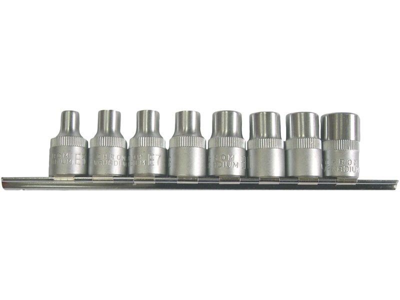 Bato Topsæt 3/8" E5-E14 8 dele