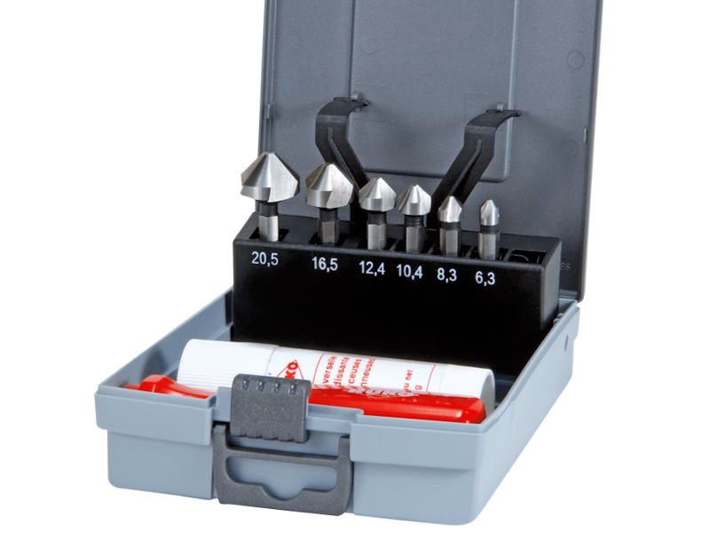 Ruko Forsænker-bitssæt HSS lang 6,3-20,5mm, plastæske