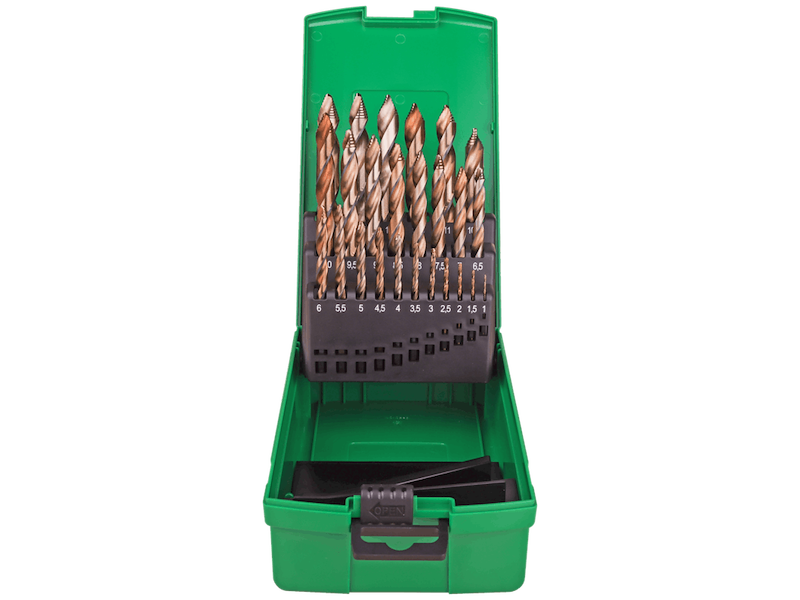 DJ Tools borsæt DIN338 HSS-Co5 Flowstep 1-13×0,5mm