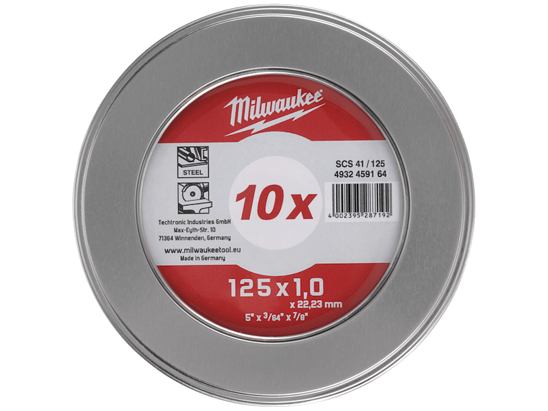 Milwaukee Skæreskive Contractor 125×1,0mm, 10stk
