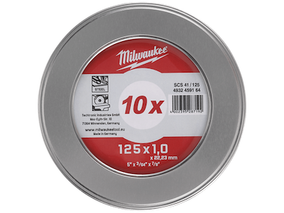 Milwaukee Skæreskive Contractor 125×1,0mm, 10stk