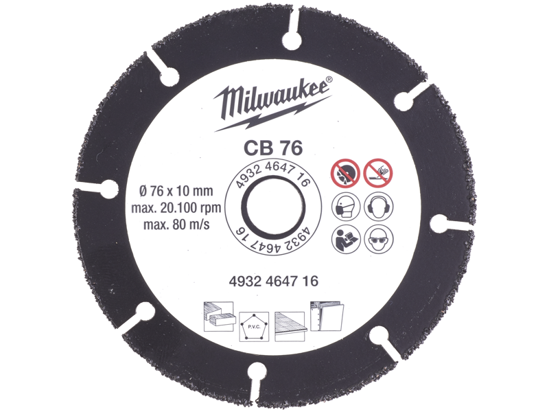 Milwaukee Grit skæreskive 76 mm t/M12-FCOT multiskærer