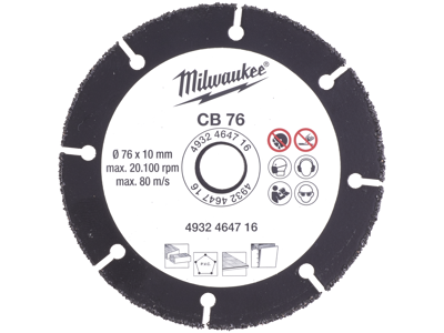 Milwaukee Grit skæreskive 76 mm t/M12-FCOT multiskærer