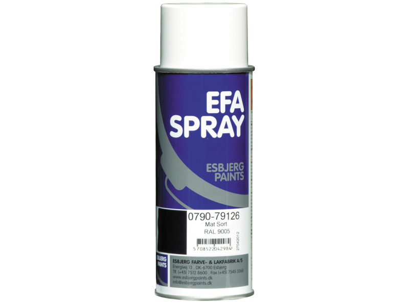 Esbjerg paint Efaspray matsort 400 ml