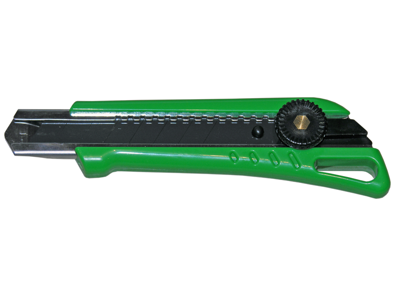 DJ TOOLS kniv m/skruelås, 18mm sort knæk-af blad