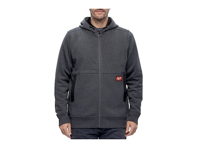 Milwaukee GRIDIRON hættetrøje med lynlås, grå WHZGR, str. L