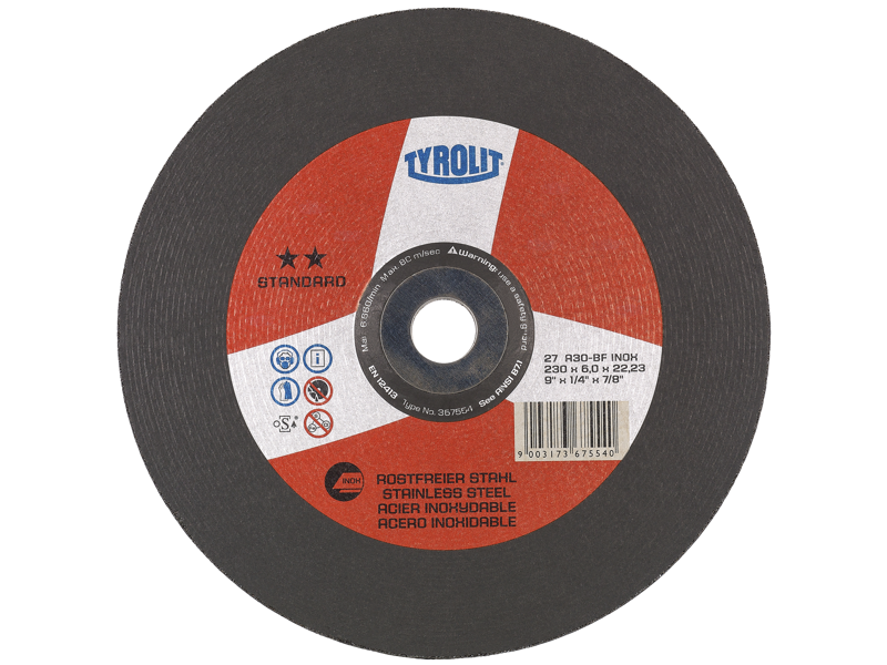 Tyrolit Skrubskive Standard 27X ø100×6 A30R-BFinox