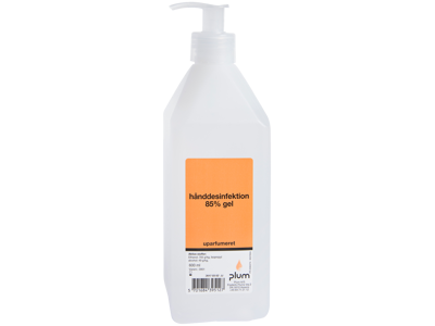 Plum Hånddesinfektion 85% gel, pumpeflaske 600 ml