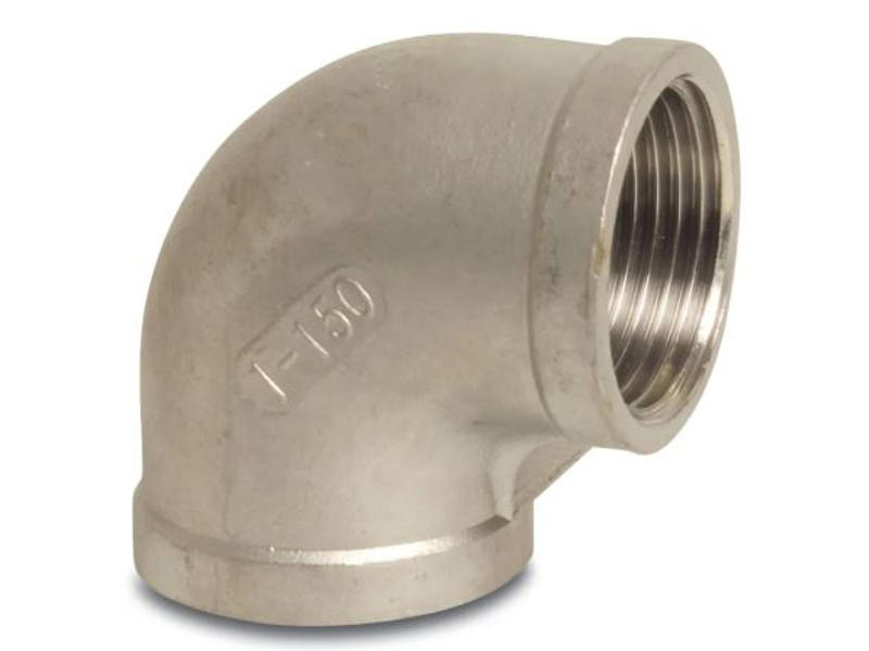 90 GR. VINKEL RUSTFRI STÅL 316 1/2" INDV. GEV.