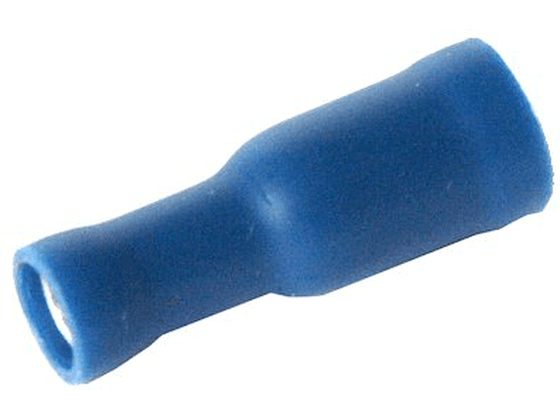 Kabelsko isoleret blå hun rund 4,9mm