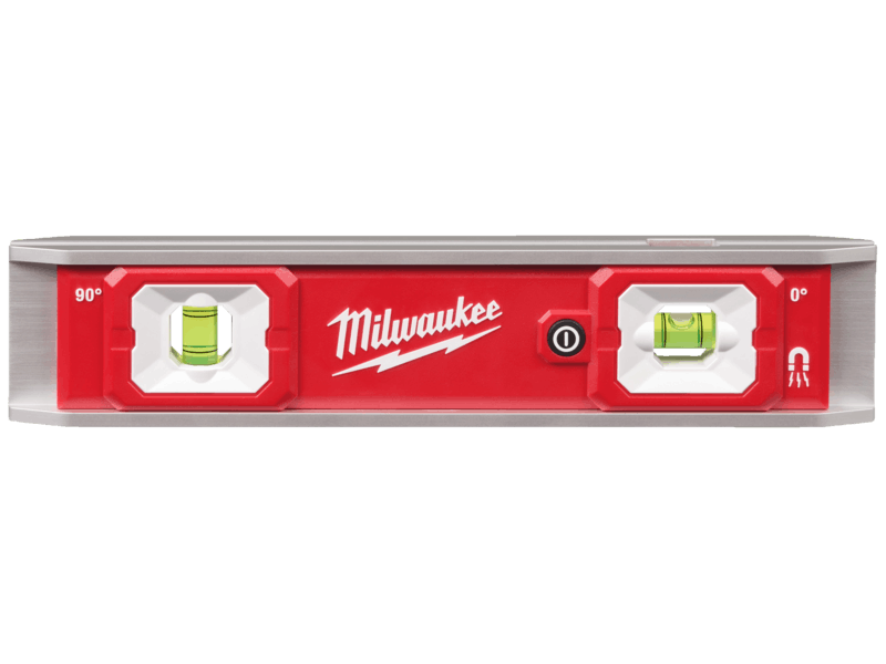 Milwaukee Torpedovaterpas m/LED-lys i libeller, 23cm