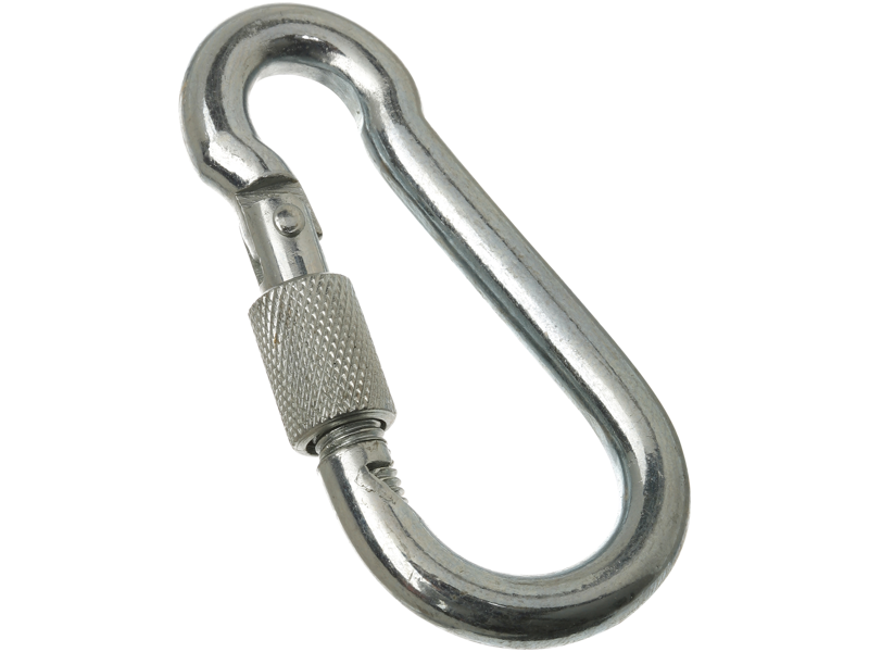 Karabinhage m/lås galv. 5×50mm