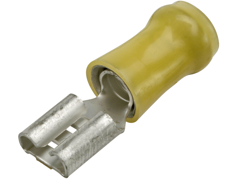 Kabelsko isoleret gul hun flad 6,3