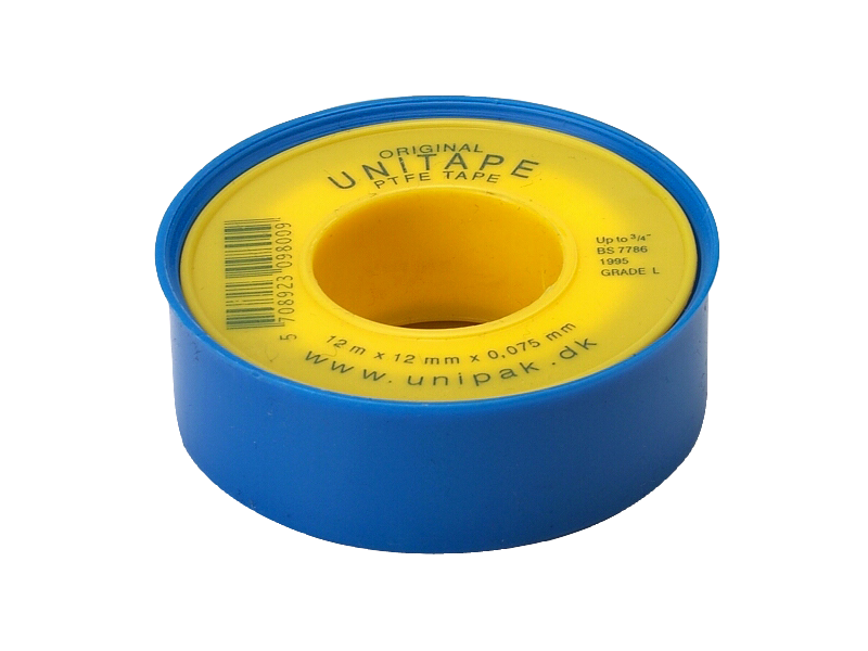 Pakningstape PTFE 12×0,075mm×12m