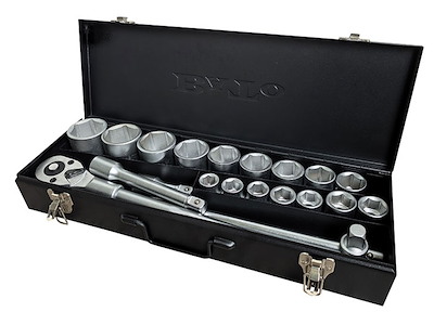 BATO Topnøglesæt 3/4" 6kt. 19-50mm. 20 dele