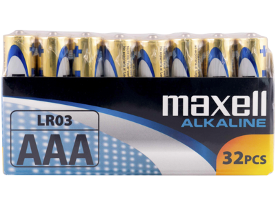 Maxell batteri Alkaline AAA/LR03 1,5V, 32stk