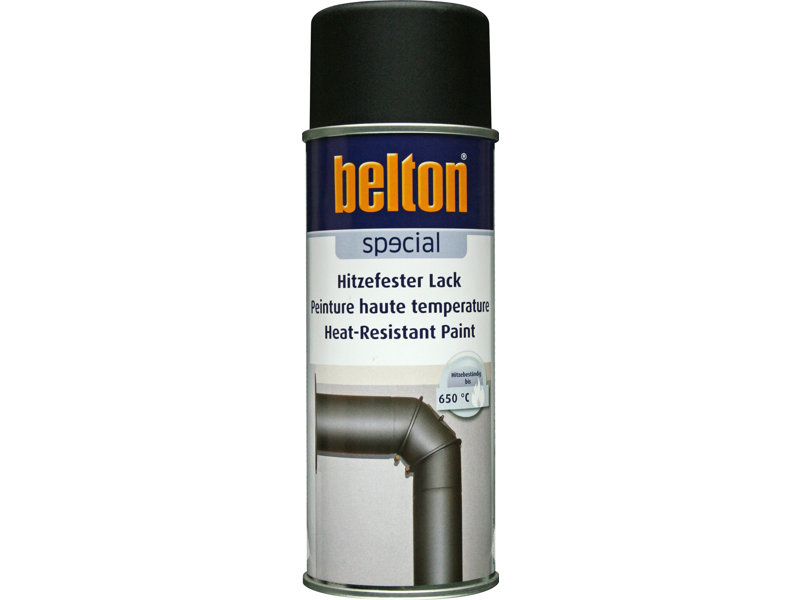 Belton spray 323 Varmefast sort 650 gr