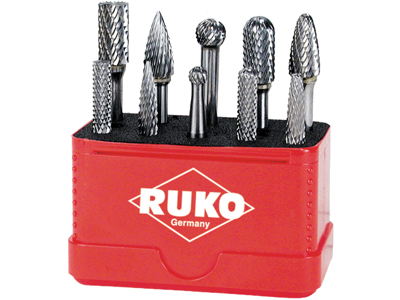 Ruko HM-fræsersæt i minibox 10 dele