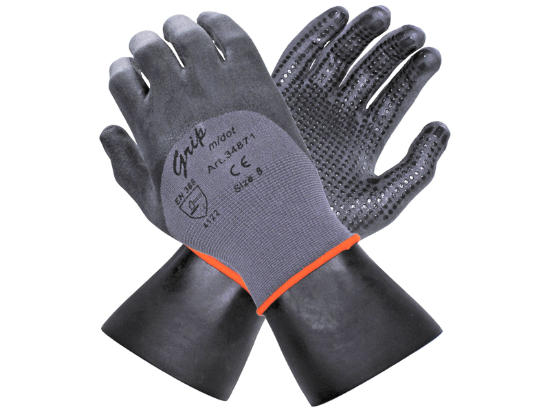 OS grip handske med dot