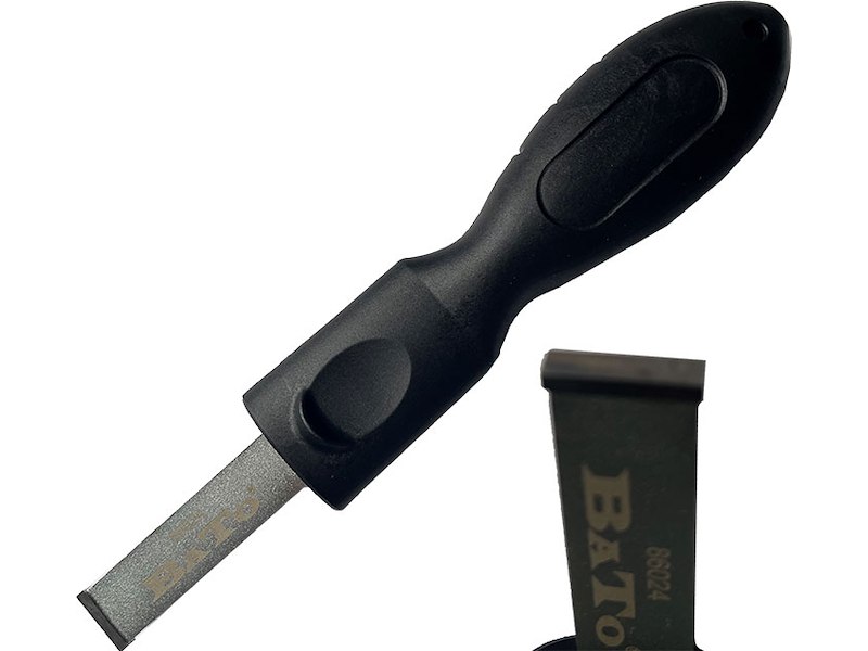 Bato Super skraber, smal 17mm med ergo greb 210mm