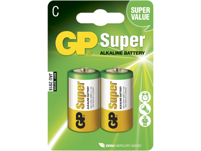 GP Batteri 14A LR14/C 1,5V 2 stk