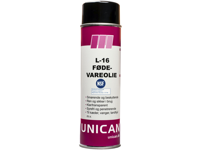 Unican L-16 fødevareolie 500ml