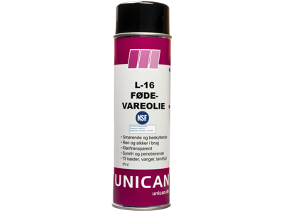 Unican L-16 fødevareolie 500ml