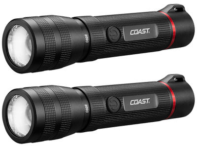 Coast G60R håndlygte vandtæt 1000lm genopl., 2 stk