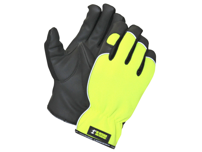 1st Neon halv-foret Handske