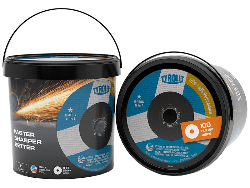 Tyrolit Skæreskiver Basic 41C ø125×1,0 A60Q-BFB, 100stk