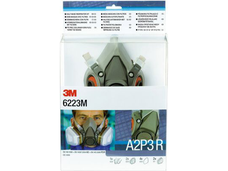 3M 6200 A2P3 PACKOUT HALVMASKESÆT