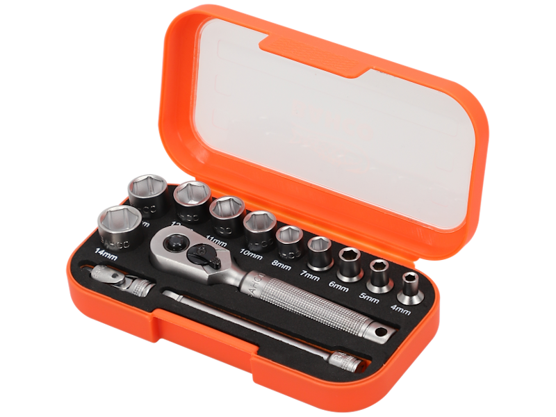 Bahco Topnøglesæt S13MC10.5 1/4", 13 dele