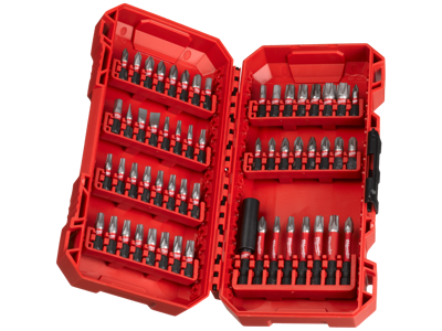 Slagbitsæt m/bor Shockwave Impact Duty, 56 dele