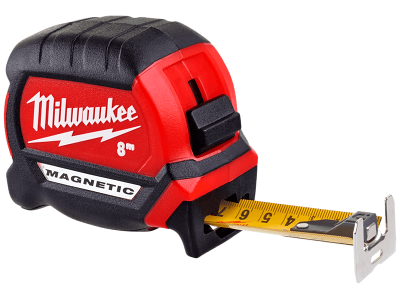 Milwaukee Båndmål magnetisk 27mm 8mtr