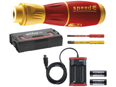 Wiha el-skruetrækker SpeedE ll electric m/2 bits