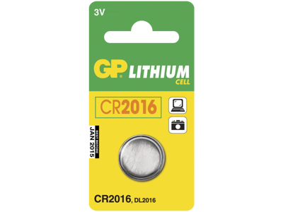 GP Knapbatteri CR 2016 3V
