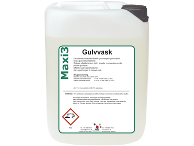 Maxi3 Gulvvask lavtskummende 10 Liter
