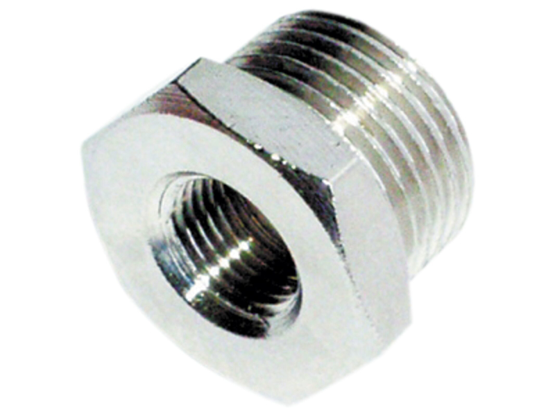 Nippelmuffe 1/2"udv.× 1/8"indv.gev.