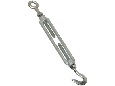 Bardunstrammer øje/krog galv. 10mm