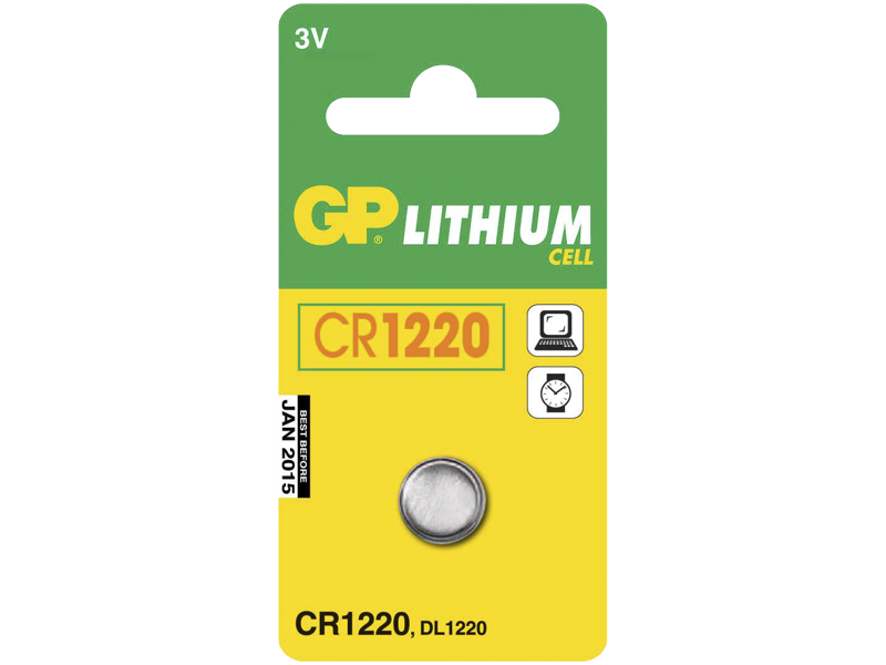GP Knapbatteri CR 1220 3V