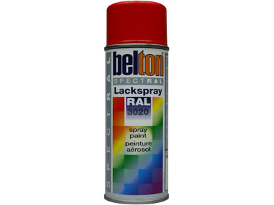 Belton spray 324 trafikrød RAL3020