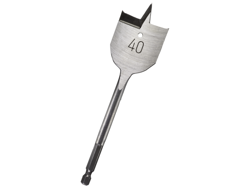 Fladbor 1/4" 6kt skaft 40×152mm