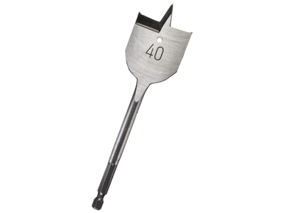 Fladbor 1/4" 6kt skaft 40×152mm
