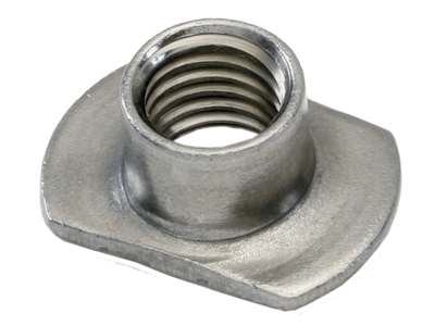 Svejsemøtrik med flange