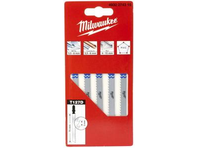 Milwaukee Stiksavblad T127D 75/3 mm pk/5